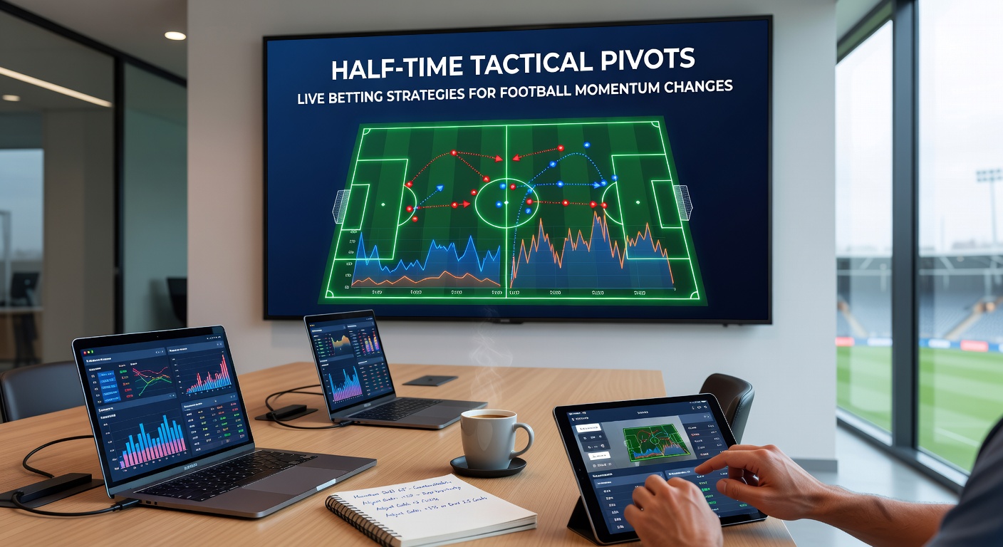 Live-Wettinterface zeigt steigende Quoten während Halbzeit-Pivot in einem Bundesliga-Spiel